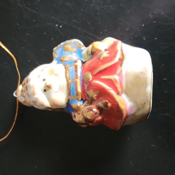 Ceramic Snowman Ornament - Picture 3 of 3